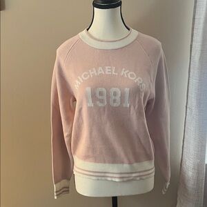 Michael Kors Light Pink Crew Neck Sweater